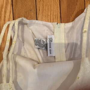 Bonnie Jean Girls White Eyelet Party Dress, Size 10